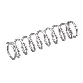 uxcell Compression Spring,304 Stainless Steel,9mm OD,1mm Wire Size,9mm Compressed Length,35mm Free Length,31.4N Load Capacity, Silver Tone,10pcs