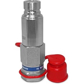 TL86 3/4"(#12) SAE Flat Face Connect Under Pressure Hydraulic Quick Coupler Set 1/2" Body for Bobcat Skid Steer