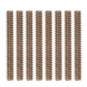 8pcs Fully All Threaded Rod [5/16"-18 Thread x 3" Length], Color Zinc Fully Thread Screws for Furniture Mounting Assembly Fastening, Carbon Steel