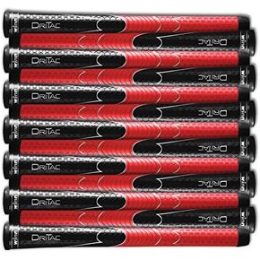 SET OF 13 WINN DRITAC AVS STANDARD BLACK / RED GOLF GRIP by Winn