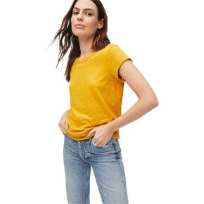 Michael Stars Women's Supima Cotton Slub Crew Neck Tee