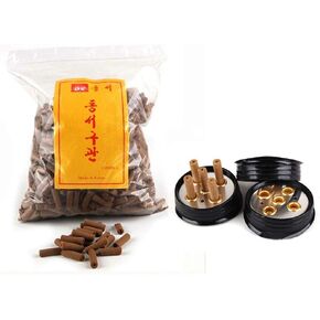 5 Hole Moxa Plate & Moxibustion Stick Pipe Moxa Gu-Gwan Orient Medicine, x (1000pcs/pack + 1 plate)