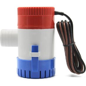 750GPH Bilge Pump 12V Marine Submersible Electric Rule Bilge Water Pump 3/4 Inch Hose Outlet for Boat RV Yacht Caravan