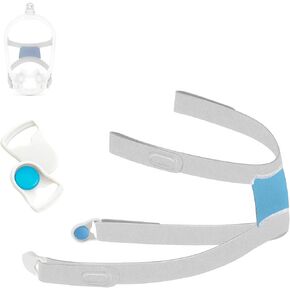 حزام غطاء رأس بديل مناسب لـ Airfit F-30i، تصميم شريط سحري قابل للتعديل لملاءمة مثالية، مادة مرنة مريحة وناعمة ومستلزمات ملائمة بشكل مريح