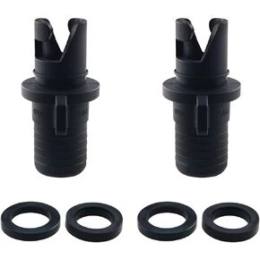 Boat Foot Pump Hose Adapter 2PCS Inflatable Kayak Pump Adapter, Paddle Board Air Pump Hose Adapter, Multifunction Valve Adapter for Boat Bed Halkey Roberts, Air Valve Nozzle