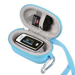 EVA Hard Carrying Case Compatible with Innovo Deluxe iP900AP / Zacurate Pro 500DL 500BL Fingertip Pulse Oximeter (Case Only)
