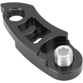 VBESTLIFE Rear Derailleur Hanger Extender, Aluminum Alloy Rear Derailleur Hanger Extension Bike Tail Hook Extender with Screw for MTB Road Bike(Black)