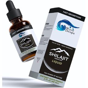 Pure Himalayan Shilajit Resin Liquid | High Potency,Authentic,Natural | for Detox Cleanse Immune Support Brain Booster and Energy | Contains Fulvic Acid Trace Minerals | 2 Fl Oz