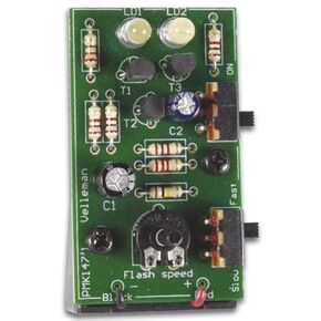 Velleman Kit Dual White LED Stroboscope 40Ma Max 2.2 X 1.3 X 1.6"
