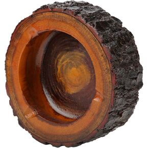 Wood Cigar Ashtray, Outdoors and Indoors Ash Tray Wooden Cigarette Ashtray Vintage Outdoor Wooden Cigar Ashtrays for Patio Home Office Decoration (11-12cm)