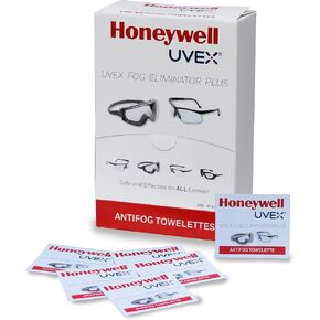 Honeywell Uvex S479 Fog Eliminator Plus Cloths, 100 Cloths/Box, Individually-Wrapped