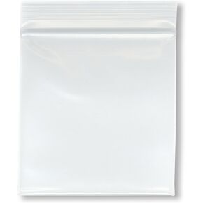 Plymor 3" x 3" (Pack of 100), 6 Mil Industrial Duty Zipper Reclosable Plastic Bags