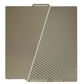 Honeycomb+Carbon Fiber Pattern Etched Bambu Build Plate for Bambu Labs X1C/X1/X1E/P1P/P1S/A1 3D Pritner, Double Sided 0.5mm Flexible Sheet Spring Steel Plate for Bambu Lab 3D Printer 257x257mm
