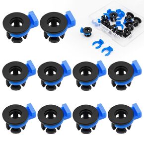 20PCS Bowden Tube Coupler Collet Clamp Clip Bowden Collet and Clip Set Plastic Joint Fittings OD 4mm 3D Printer Accessories 1.75mm Filament Printer Parts