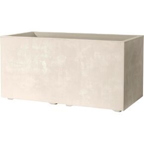 Deroma Millennium Series Deck Planter | 23" x 10" x 10" Window Box | Lightweight & Durable Plastic | Indoor or Outdoor Pots for Plants | Includes Water Reserve & Drainage Plug | Rust