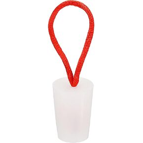 MECCANIXITY Silicone Rubber Tapered Plug 13mm to 17mm Solid Bathtub Bungs Stopper with Handle for Test Tubes, Water Pipe, Drainage Hole, White