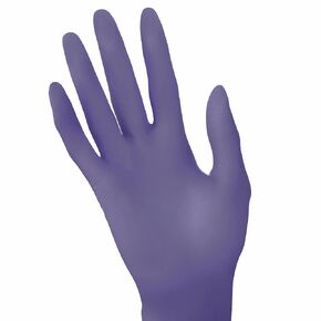 HALYARD Purple Nitrile Dental Patient Exam Gloves, Non-Sterile, 5.9 mil, 9.5", Purple, Large, 53433 (Box of 100)