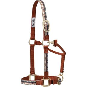 Weaver Leather Adjustable Patterned Nylon Horse Halter, Medium, 35-6785-259, Trekking West