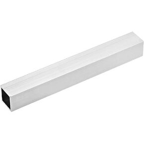 TOP-VIGOR 1Pc 6063 Aluminum Square Tube, 25mmx25mmx1mm Wall Thickness 200mm Length Aluminum Tubing Seamless Straight Pipe for Machinery Frame Construction DIY Projects