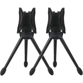 ERINGOGO Table Mic Stand Audio Accessory 2Pcs Microphone Stand desktop microphone stand microphone tripod stand tabletop microphone stand Desk Microphone Tripod Mic Holder Desk Mic Stand