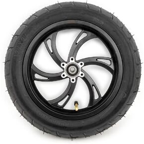 12inch Wheel With Pneumatic Tire Tube Compatible With 160mm Disc Brake 12 1/2 X 2 1/4 Black Wheel For Mini Bicycle Scooter（black wheel）
