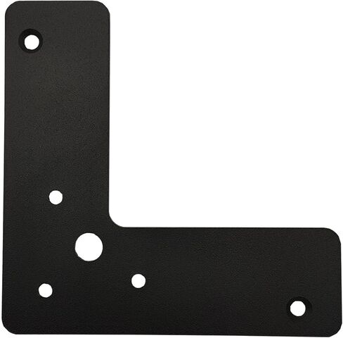 10x أقواس مسطحة على شكل حرف L، لوحات إصلاح مسطحة مقاس 4 بوصات، أقواس زاوية، أقواس زوايا لوحة إصلاح مسطحة، أقواس دعامة سرعة خفية للزاوية، تحميل 33 رطلاً، سمك 2 مم أسود in Kuwait