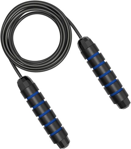 Ytnqd Jump Rope ，Angle-Free Ball Bearing Fast Rope Skipping Adjustable Memory Foam Anti Skid Handle Skipping Rope New Fitness Speed Rope for Men and Women Suitable for Aerobic Exercise in Saudi Arabia