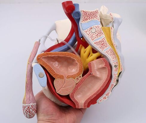 3B Scientific H21/3 حوض الذكور مع الأربطة والأعصاب والأعضاء، 7 أجزاء - 3B Smart Anatomy in Saudi Arabia