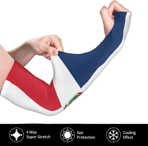 Cute Flag Arm Sleeves for Men Women Sun Protection Sleeves Arm Sleeves Cooling Sleeves in Saudi Arabia