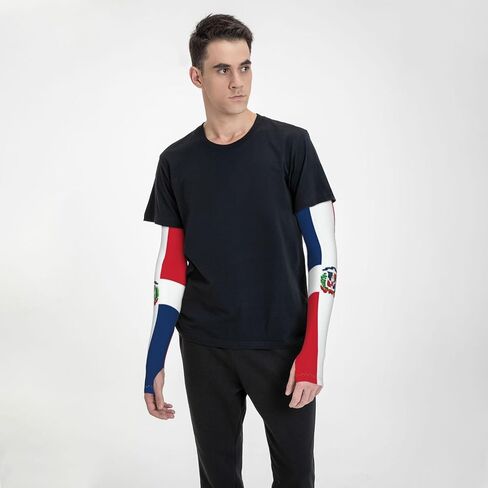 Cute Flag Arm Sleeves for Men Women Sun Protection Sleeves Arm Sleeves Cooling Sleeves in Saudi Arabia