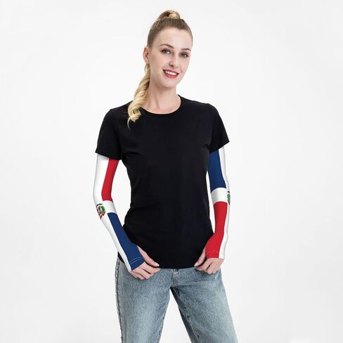Cute Flag Arm Sleeves for Men Women Sun Protection Sleeves Arm Sleeves Cooling Sleeves in Saudi Arabia