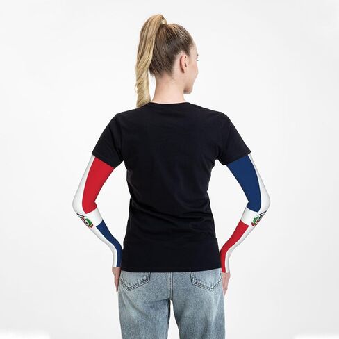 Cute Flag Arm Sleeves for Men Women Sun Protection Sleeves Arm Sleeves Cooling Sleeves in Saudi Arabia