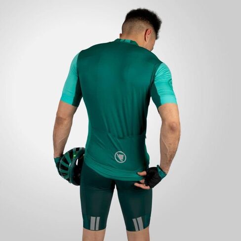 Endura Men's FS260 Short Sleeve Road Cycling Jersey Emerald Green, Large in Saudi Arabia