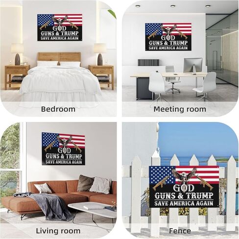 بنادق الله وترامب ينقذان أمريكا مرة أخرى 2024 علم لغرفة المراهقين أعلام مضحكة مزدوجة الجوانب ديكور جدار للشاطئ 3x5 قدم، بنادق الله وترامب ينقذان أمريكا مرة أخرى 2024 نسيج لغرفة النوم in Kuwait