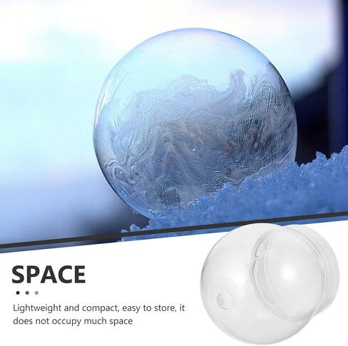 EXCEART 10pcs DIY Clear Plastic Water Globe Snow Globe 2Inch Clear Snow Globe with Screw Off Cap for DIY Crafts Christmas Home Decoration in Saudi Arabia