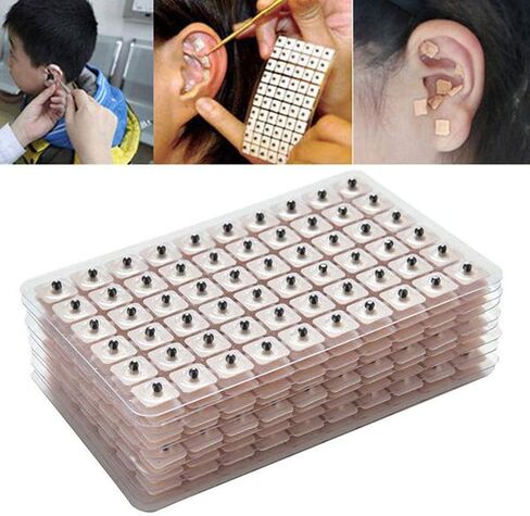 600 قطعة من بذور ضغط الأذن للاستعمال مرة واحدة من روزينيس، مجموعة الضغط الإبري لبذور الأذن من فاكاريا فاكاريا، مجموعة الضغط الإبري لبذور الأذن متعددة الحالات (10 ورقات) in Kuwait