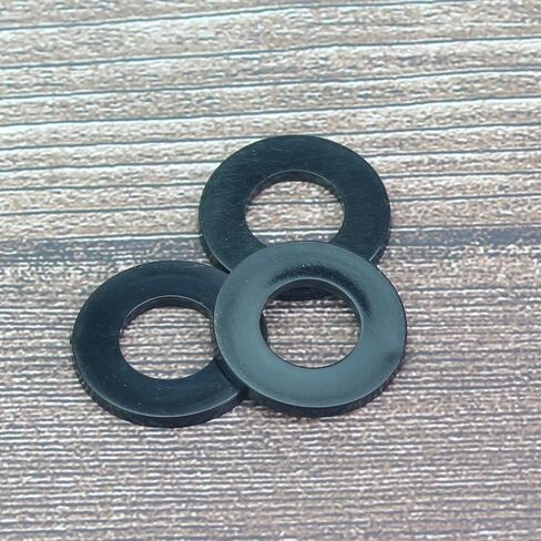 800 Pieces 9 Sizes Black Nylon Flat Washers Assortment Kit - M2 M2.5 M3 M4 M5 M6 M8 M10 M12 (Not Rubber Washer) in Saudi Arabia