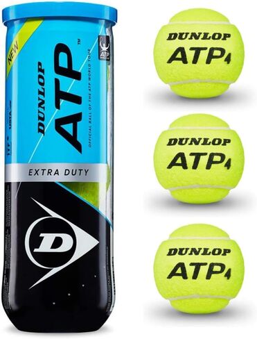 DUNLOP ATP Super Premium Extra Duty Tennis Ball Can - 3 Ball Cans (24 Cans - 1 Case) in Saudi Arabia