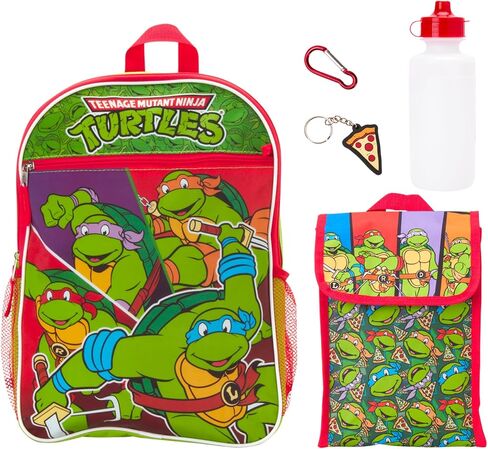 Fast Forward 5-Piece Kids Backpack Set - Spidey, Disney, Ninja Turtle, Hello Kitty - 15" School Bookbag for Boys and Girls, Frozen Blue in Saudi Arabia