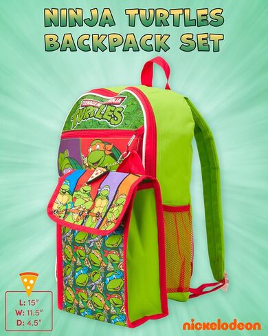 Fast Forward 5-Piece Kids Backpack Set - Spidey, Disney, Ninja Turtle, Hello Kitty - 15" School Bookbag for Boys and Girls, Frozen Blue in Saudi Arabia