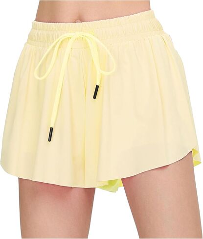 Girl Kids Flowy Shorts with Pocket Youth Butterfly Athletic Shorts Running Titness Shorts Active Workout Sports in Saudi Arabia