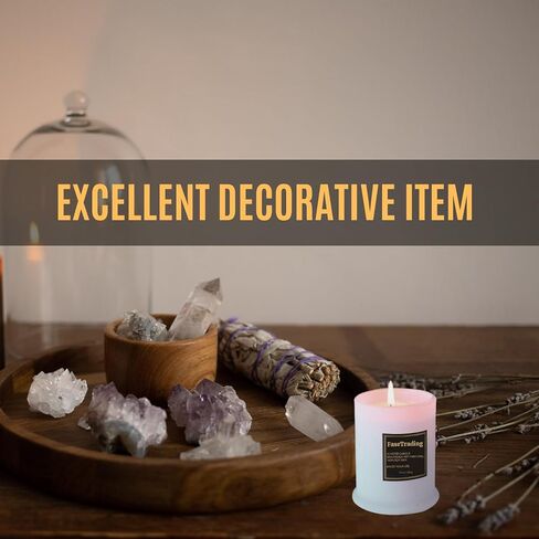 Soy Candles Lavender Scented | 18 Oz Jar Candle | 75 Plus Hours Burn Time | Autumn Candle Natural Soy Wax | Women Gift Candle, Aromatherapy Candle in Saudi Arabia