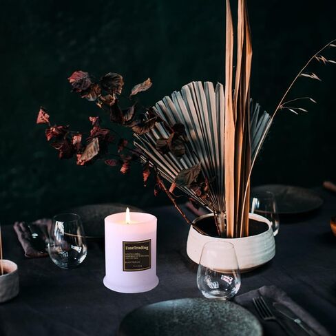 Soy Candles Lavender Scented | 18 Oz Jar Candle | 75 Plus Hours Burn Time | Autumn Candle Natural Soy Wax | Women Gift Candle, Aromatherapy Candle in Saudi Arabia