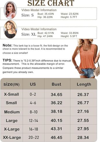 EGRETLAC Women Square Neck Summer Sleeveless Tank Tops, Cute Babydoll Tops Fashion Eyelet Tunic Curved Hem Shirts Blouses in Kuwait
