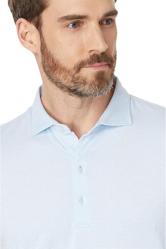 johnnie-O Lyndon Striped Jersey Performance Polo in Kuwait