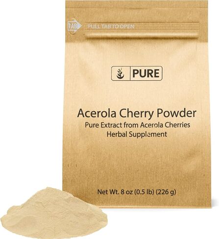 PURE ORIGINAL INGREDIENTS Acerola Cherry Powder 8oz Non-GMO, Gluten Free, Eco-Friendly Packaging in Saudi Arabia