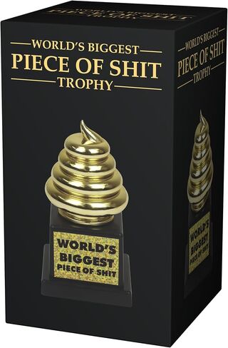 Funwares World's Greatest Piece of Poop: Funny Emoji Poop Trophy, Humorous Desk-Sized Novelty Trophy for Recognition, Gag or Prank Gifts, Friendly Competitions, and Motivation in Saudi Arabia