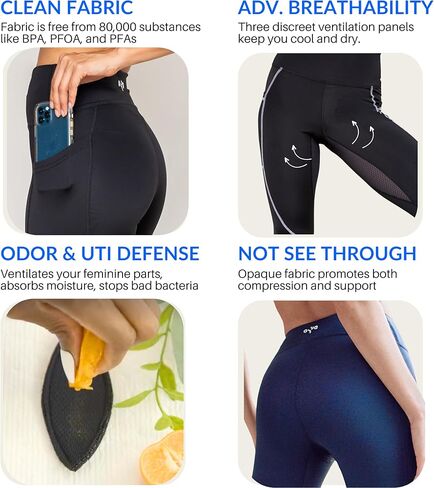 OYA مسامي، قصة على شكل حرف V 7/8 لعلاج BV والبشرة الحساسة: الرائحة، صحة المسالك البولية - رائع لليوجا وصالة الألعاب الرياضية in Kuwait