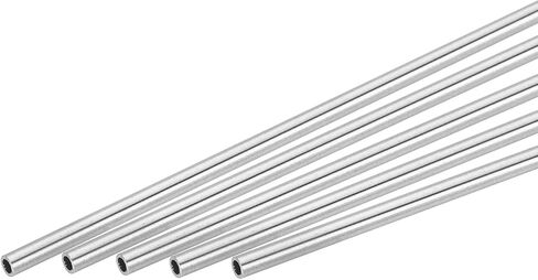 uxcell 5Pcs 304 Stainless Steel Tube, OD 6mm x 0.5mm Wall Thick 300mm Length Capillary Metal Tubing for Industry Machinery in Saudi Arabia