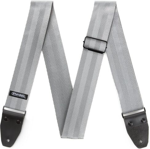 Jim Dunlop Deluxe Seatbelt Grey Guitar Strap (DST70-01GY) in Saudi Arabia